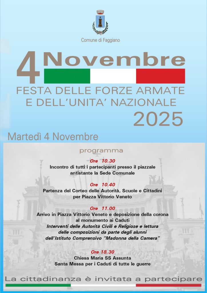 Locandina 4 novembre 2025